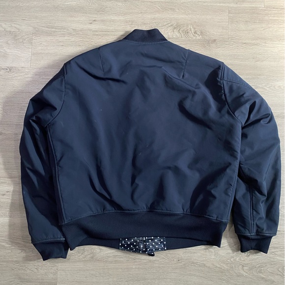 Men's Y-3 Adidas‎ Navy Polka Dot Bomber Jacket Reversible - Picture 5 of 7